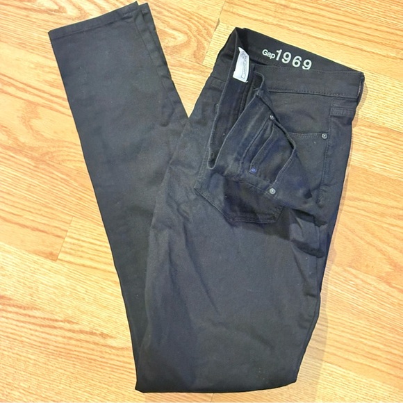 GAP 1969 Women's Black Legging Jeans Size 29 L - Picture 11 of 12